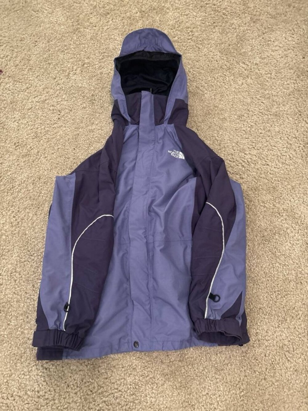 The North Face Approach Girls M Purple Black Hooded Ski Snow Jacket